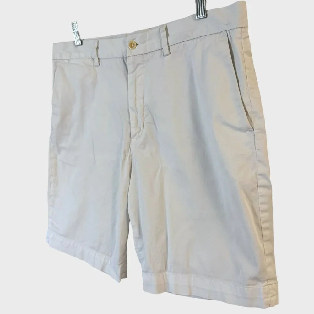 Polo Ralph Lauren Chino Short White Men's 33 Stretch Classic-Fit Preppy Vacation